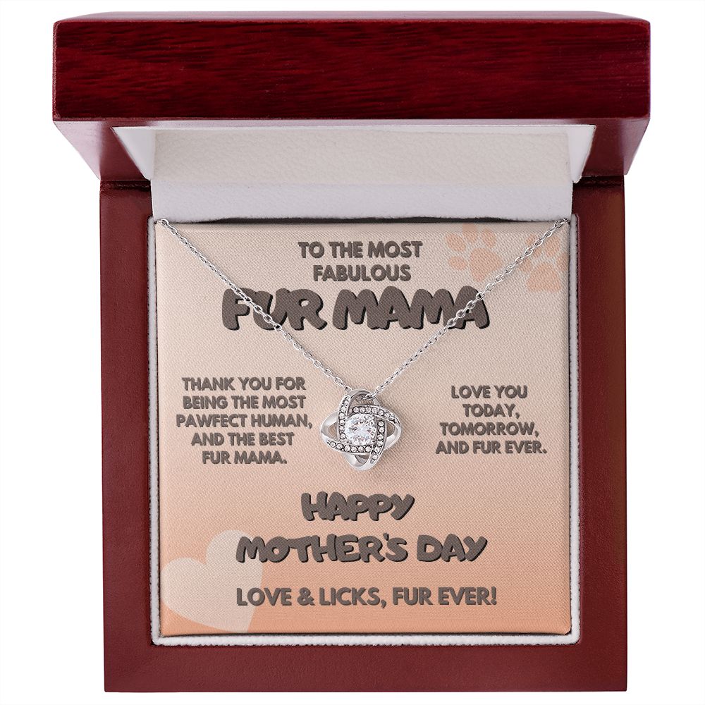 Fur Mama, Love Knot Necklace