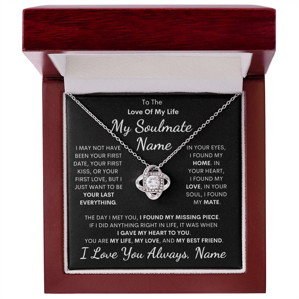 Soulmate Gift, Love Knot Necklace