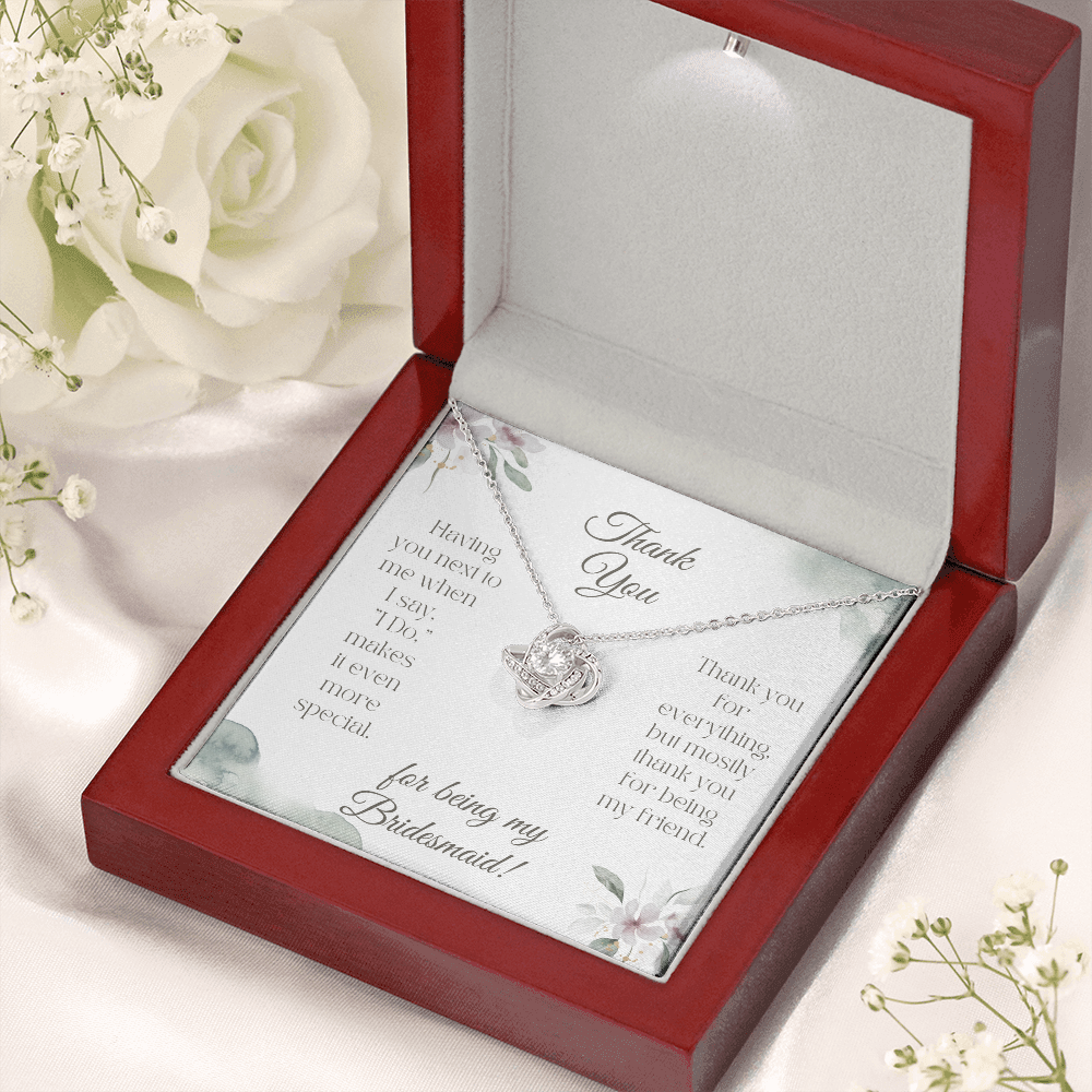 Bridesmaid Love Knot Necklace