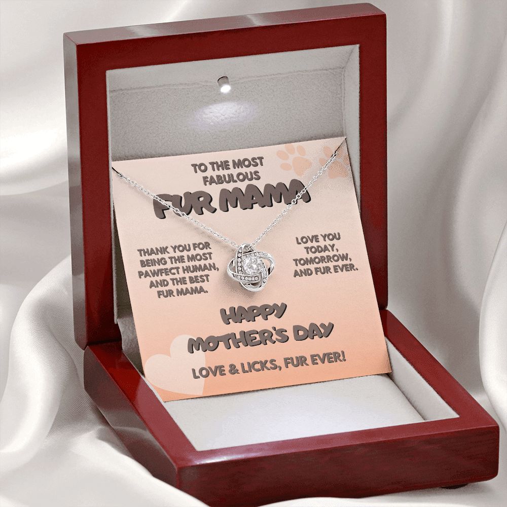 Fur Mama, Love Knot Necklace