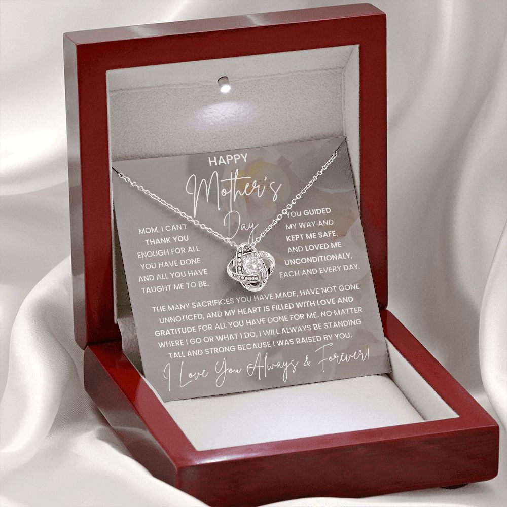 Mother Gift, Love Knot Necklace