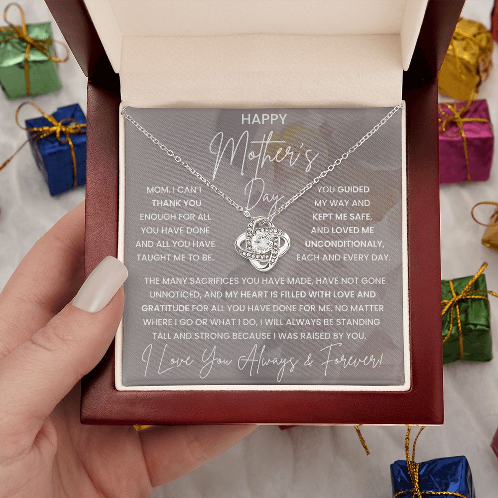 Mother Gift, Love Knot Necklace