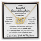 Granddaughter, No Matter How Near Or Far Apart, Interlocking Hearts Necklace, Holiday