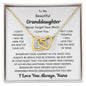 Granddaughter, I Can Promise I Will Love You, Interlocking Hearts Necklace, Holiday