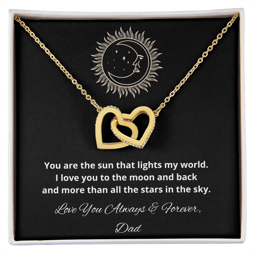 Daughter Interlocking Hearts Necklace, Holiday