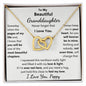 Granddaughter From Poppy, Interlocking Hearts Necklace