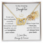 Daughter, Straighten Your Crown 1, Interlocking Hearts Necklace, Holiday