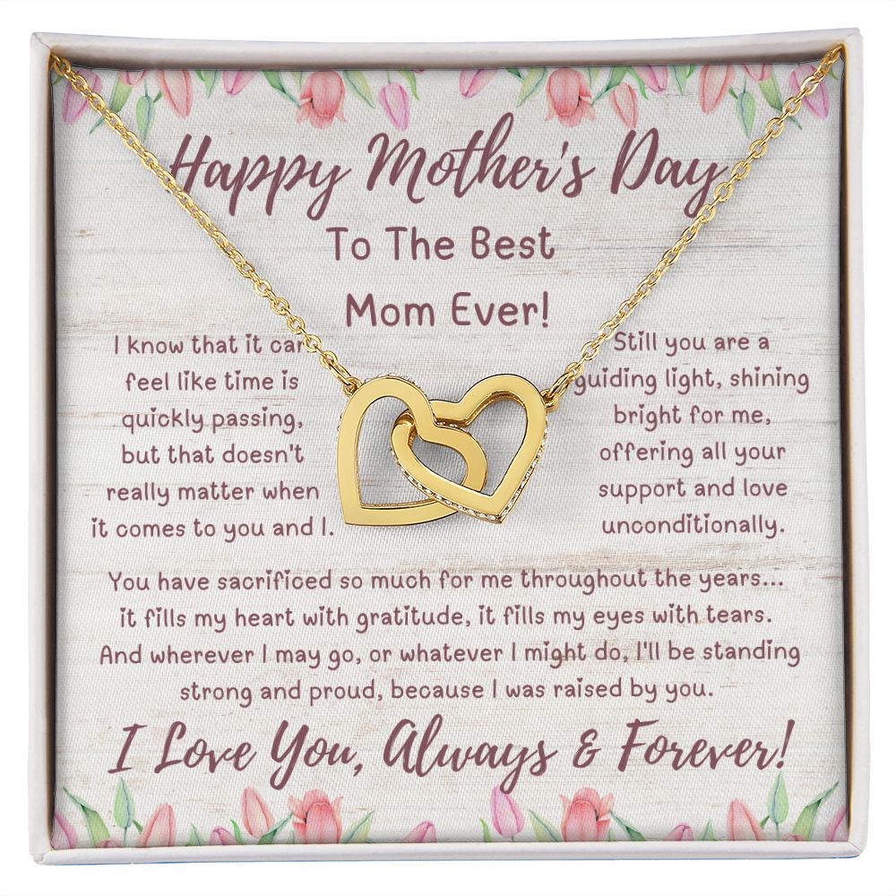 Mother Gift, Interlocking Hearts Necklace
