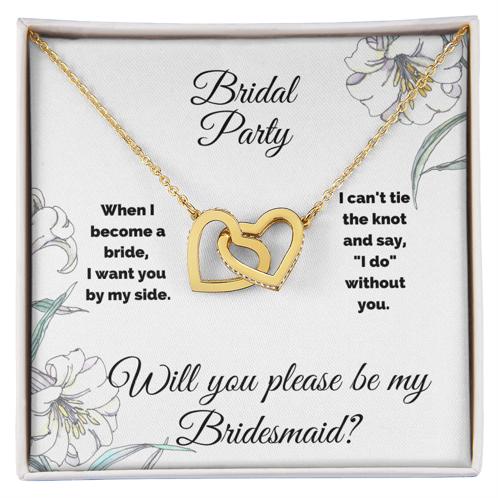 Bridesmaid Interlocking Hearts Necklace
