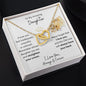 Daughter, Straighten Your Crown 1, Interlocking Hearts Necklace, Holiday