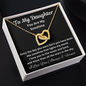 Daughter, You Are My Sunshine, Interlocking Hearts Necklace, Holiday