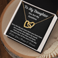 Daughter, You Are My Sunshine, Interlocking Hearts Necklace, Holiday