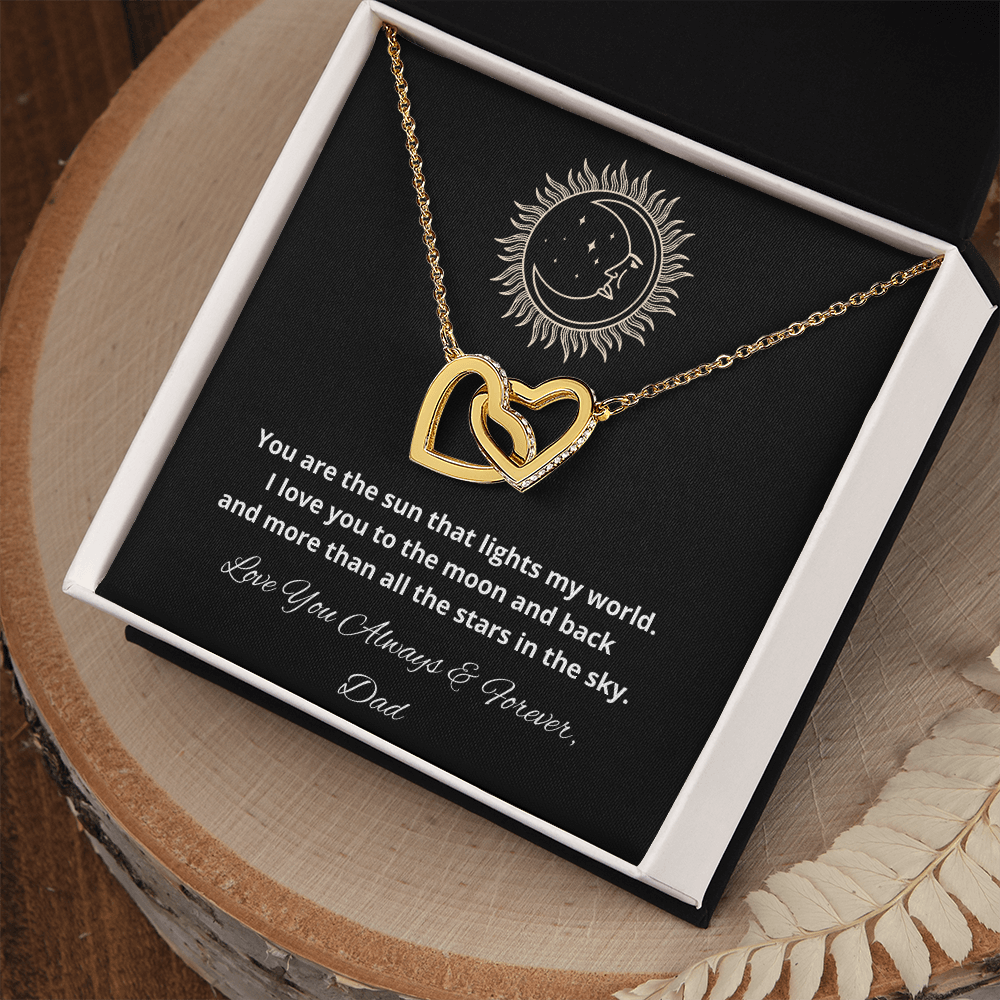 Daughter Interlocking Hearts Necklace, Holiday