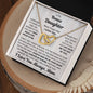 Bonus Daughter, Life Gave Me The Gift Of You, Interlocking Hearts Necklace, Holiday