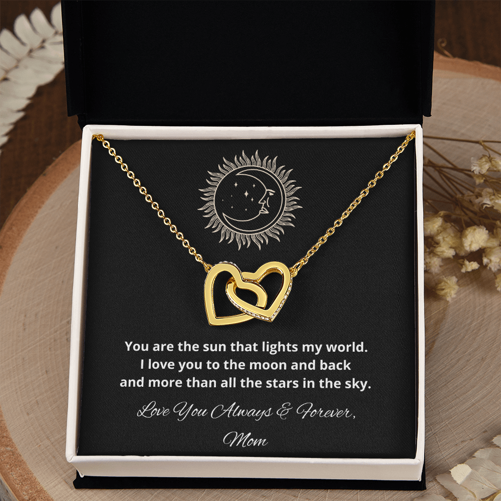 Daughter Interlocking Hearts Necklace, Holiday