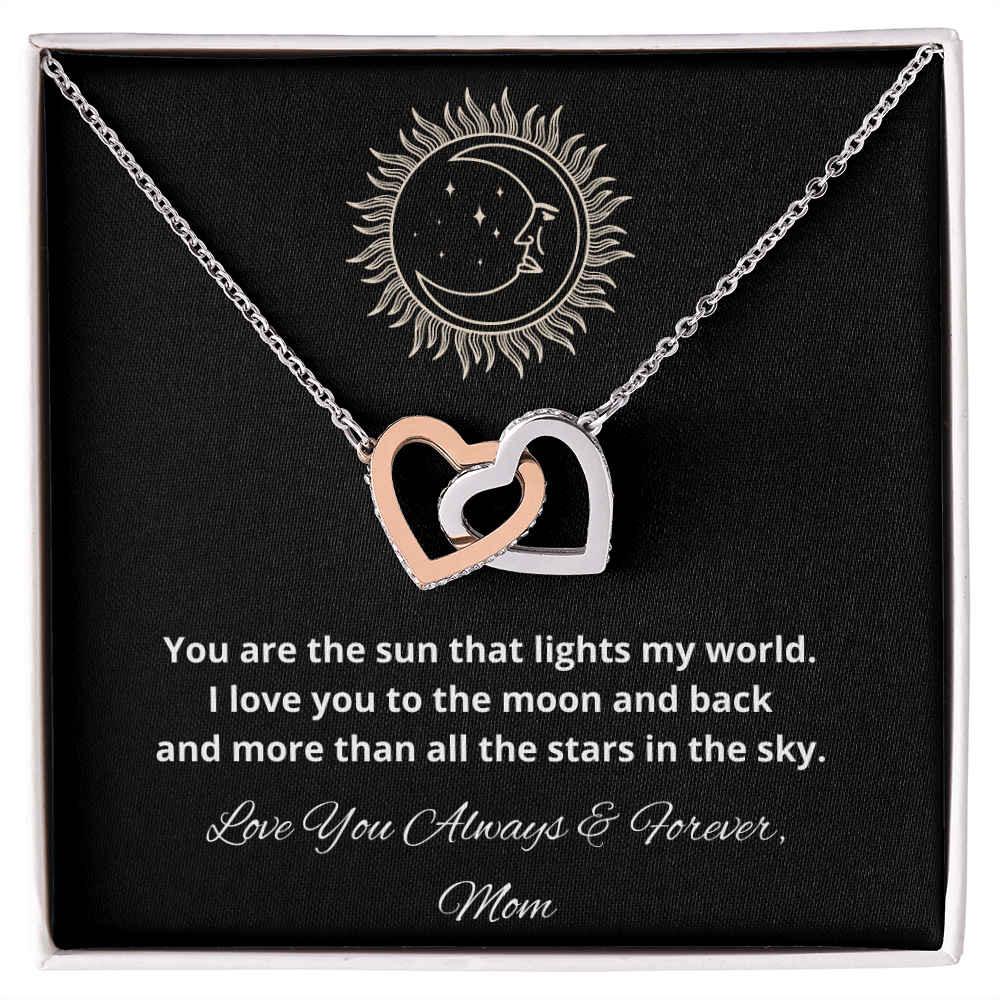 Daughter Interlocking Hearts Necklace, Holiday