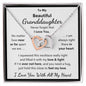 Granddaughter, No Matter How Near Or Far Apart, Interlocking Hearts Necklace, Holiday