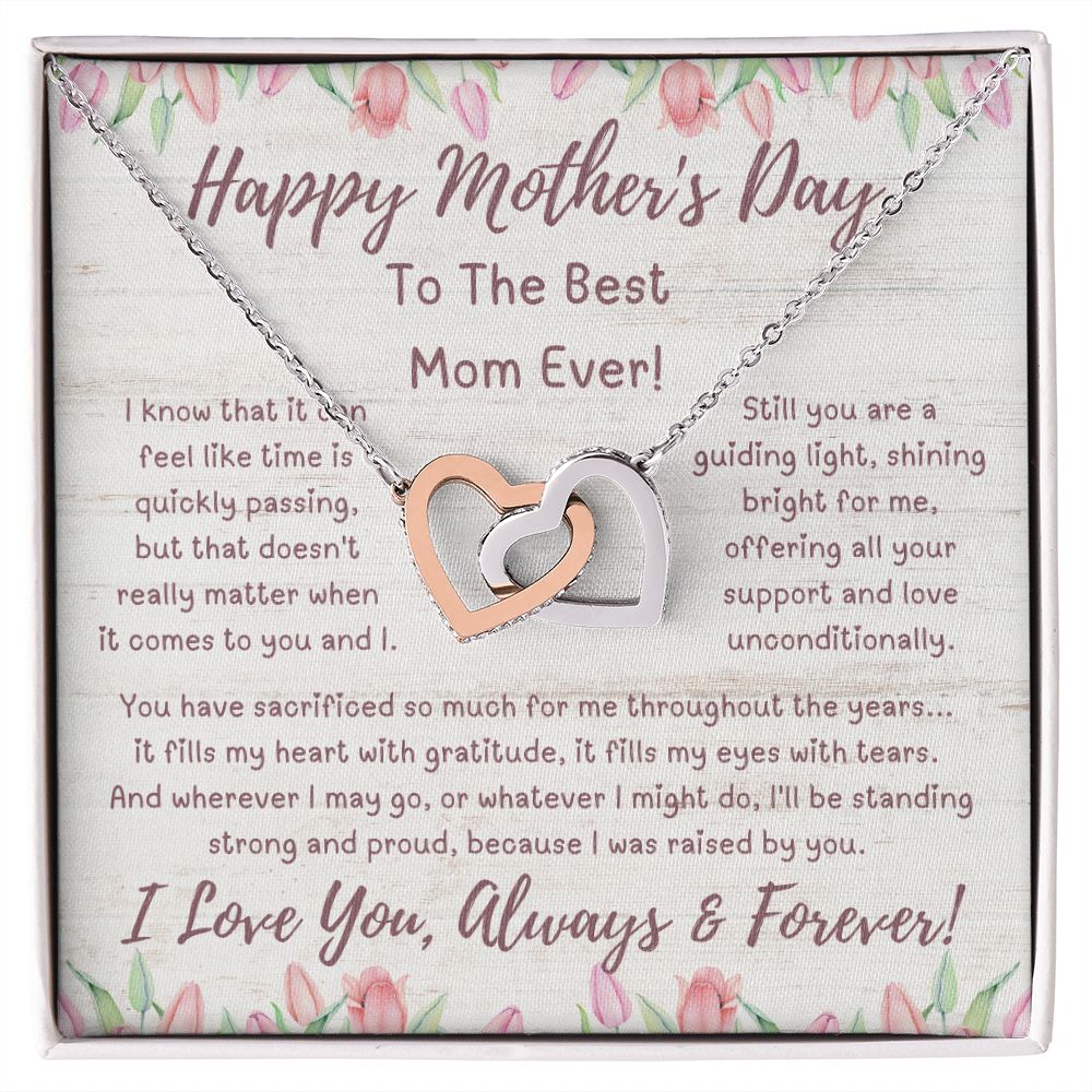 Mother Gift, Interlocking Hearts Necklace