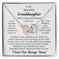 Granddaughter, I Can Promise I Will Love You, Interlocking Hearts Necklace, Holiday