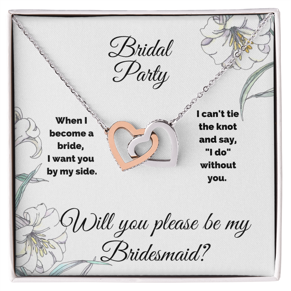 Bridesmaid Interlocking Hearts Necklace