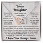 Bonus Daughter, Life Gave Me The Gift Of You, Interlocking Hearts Necklace, Holiday