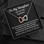 Daughter, You Are My Sunshine, Interlocking Hearts Necklace, Holiday