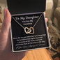 Daughter, You Are My Sunshine, Interlocking Hearts Necklace, Holiday