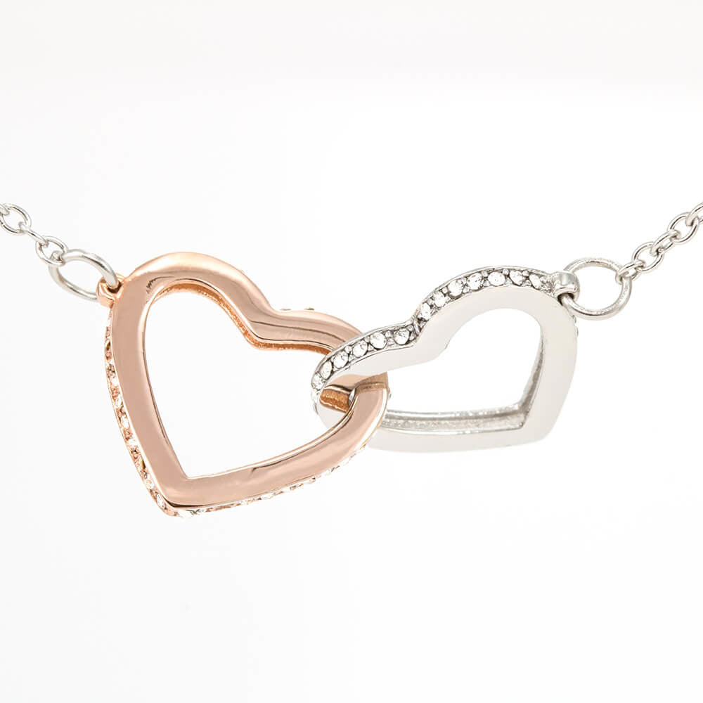 Daughter, I Closed My Eyes, Interlocking Hearts Necklace, Holiday