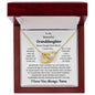 Granddaughter, I Can Promise I Will Love You, Interlocking Hearts Necklace, Holiday