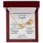 Daughter, Straighten Your Crown 1, Interlocking Hearts Necklace, Holiday
