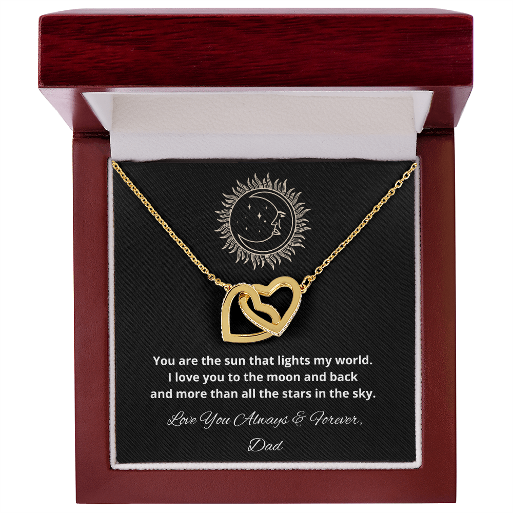 Daughter Interlocking Hearts Necklace, Holiday