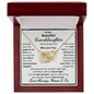 Granddaughter From Mema & Pa, Interlocking Hearts Necklace