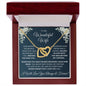 Wonderful Wife, Interlocking Hearts Necklace, Holiday