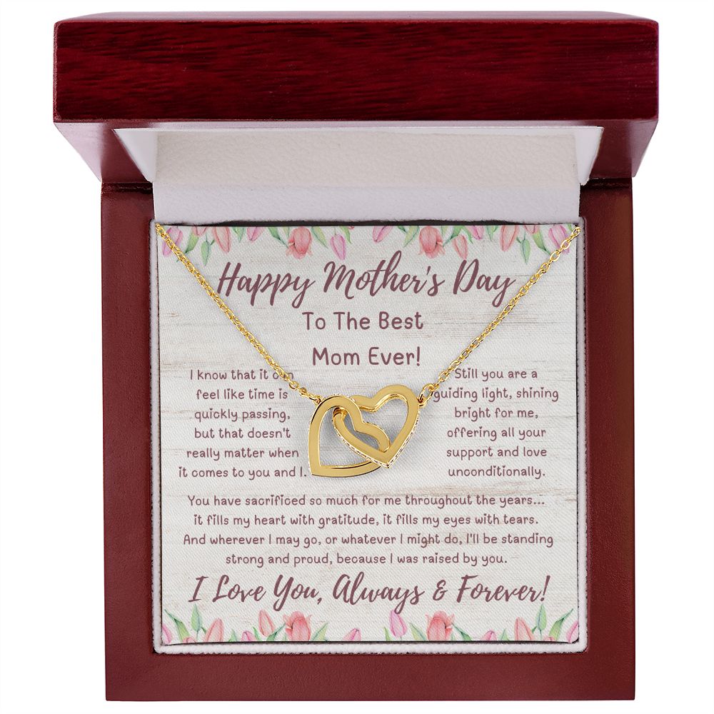 Mother Gift, Interlocking Hearts Necklace