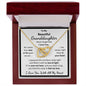 Granddaughter, No Matter How Near Or Far Apart, Interlocking Hearts Necklace, Holiday