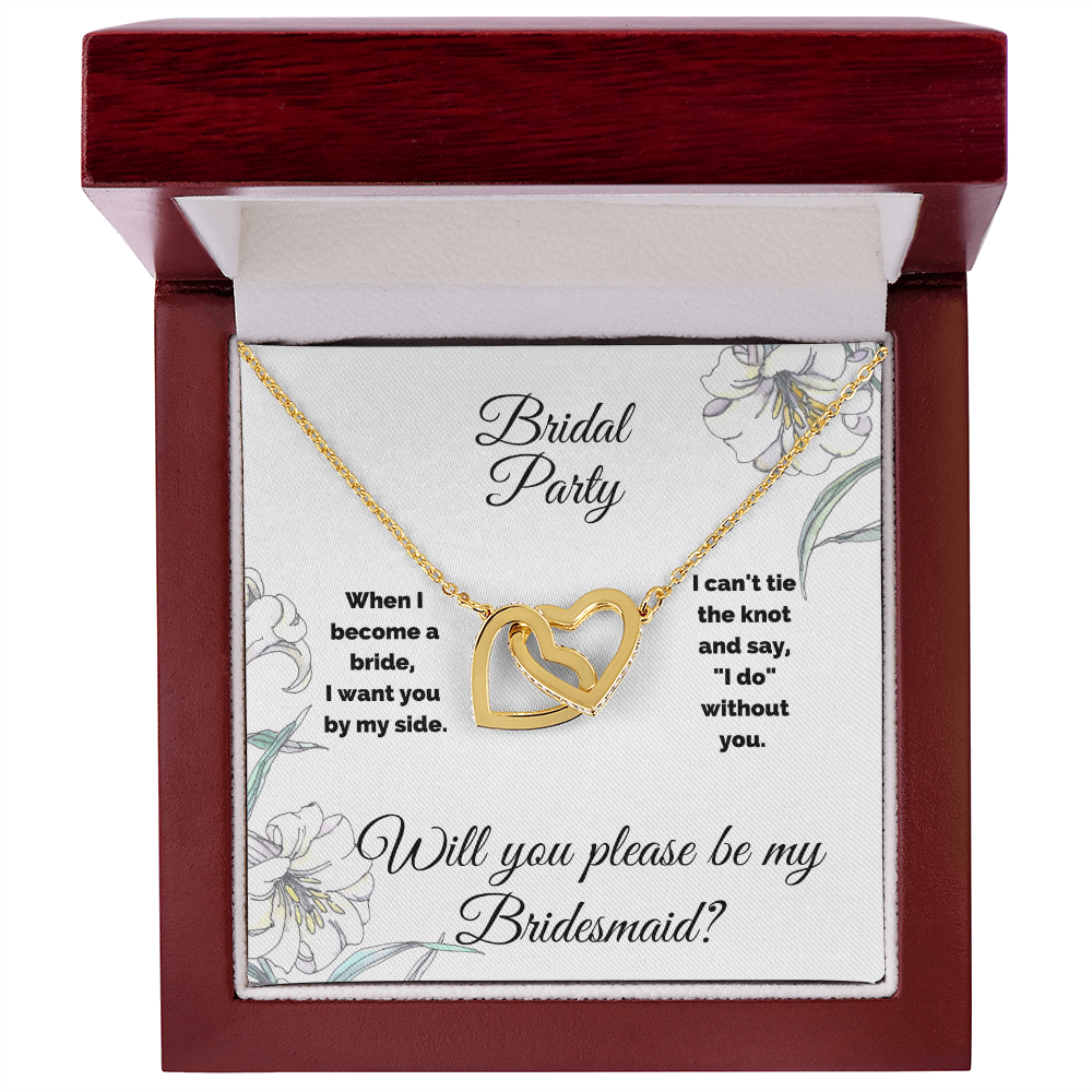 Bridesmaid Interlocking Hearts Necklace
