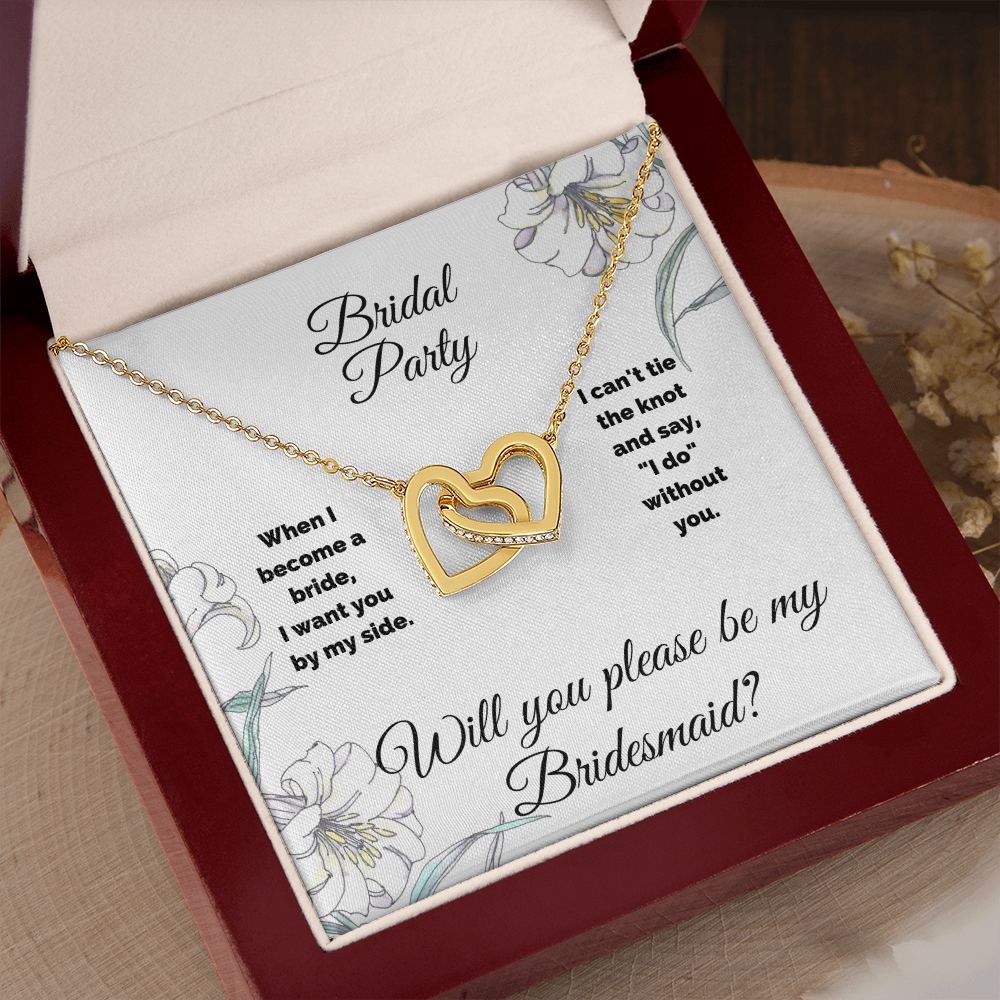 Bridesmaid Interlocking Hearts Necklace