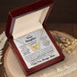 Bonus Daughter, Life Gave Me The Gift Of You, Interlocking Hearts Necklace, Holiday