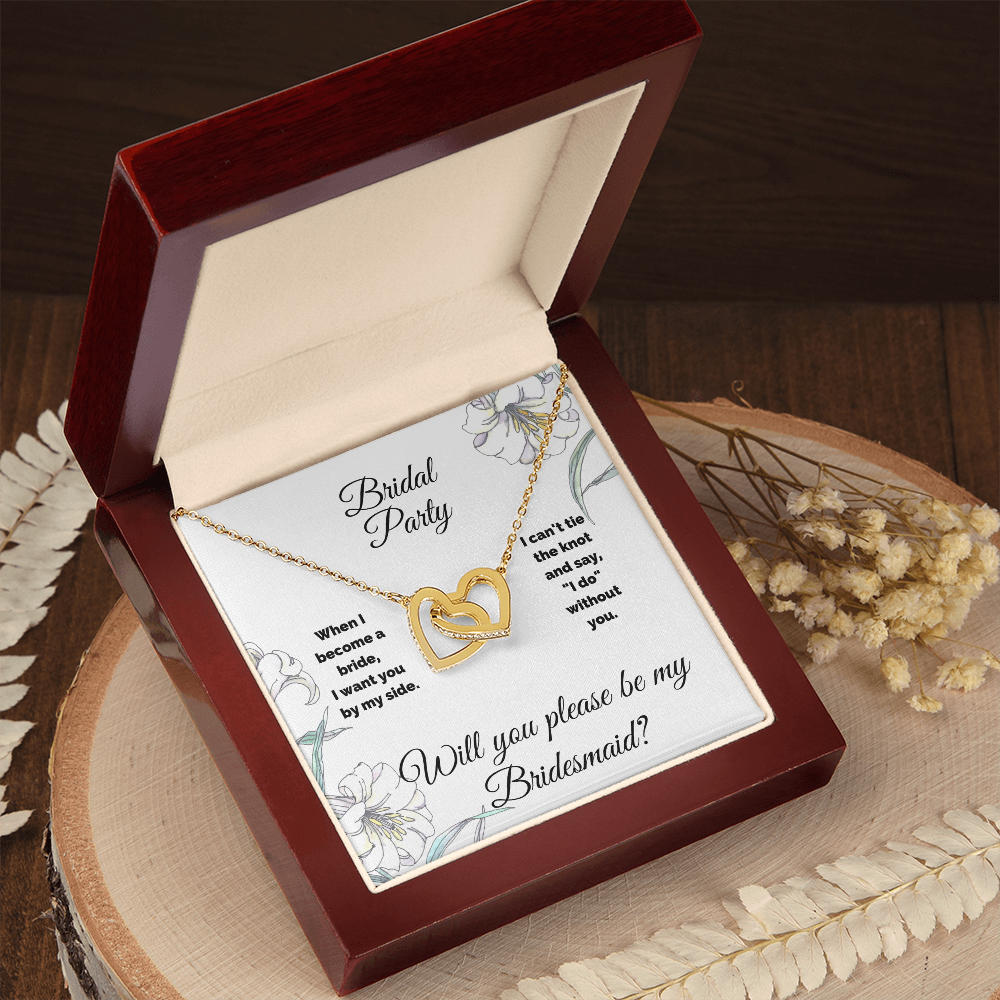 Bridesmaid Interlocking Hearts Necklace