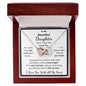 Daughter, No Matter How Near Or Far Apart, Interlocking Hearts Necklace, Holiday