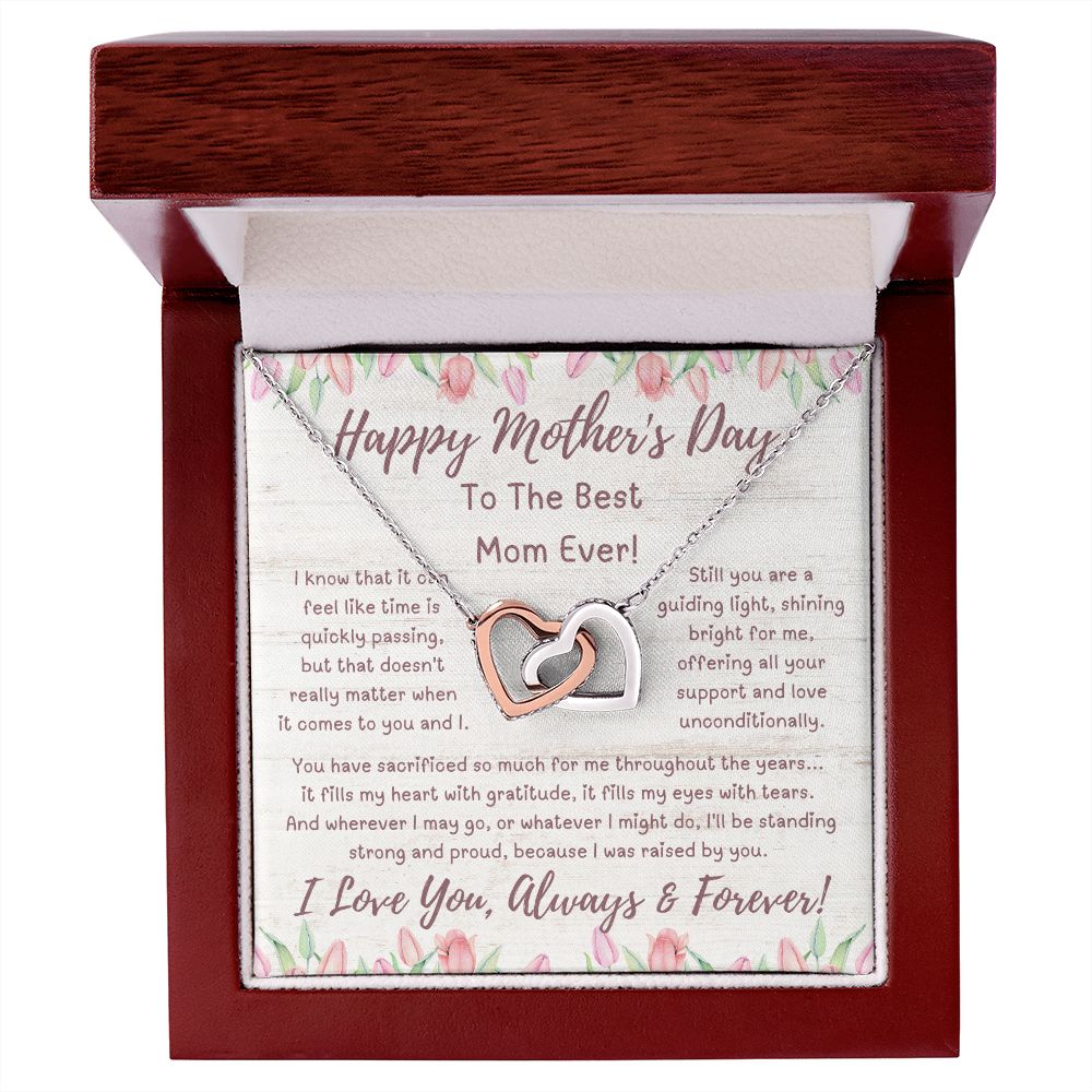 Mother Gift, Interlocking Hearts Necklace