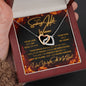 Smoking Hot Woman, Interlocking Hearts Necklace, Holiday