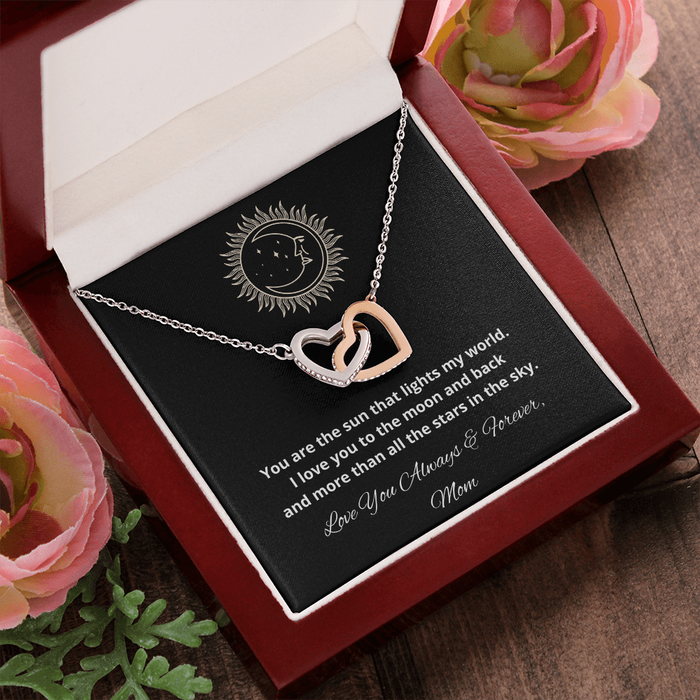 Daughter Interlocking Hearts Necklace, Holiday