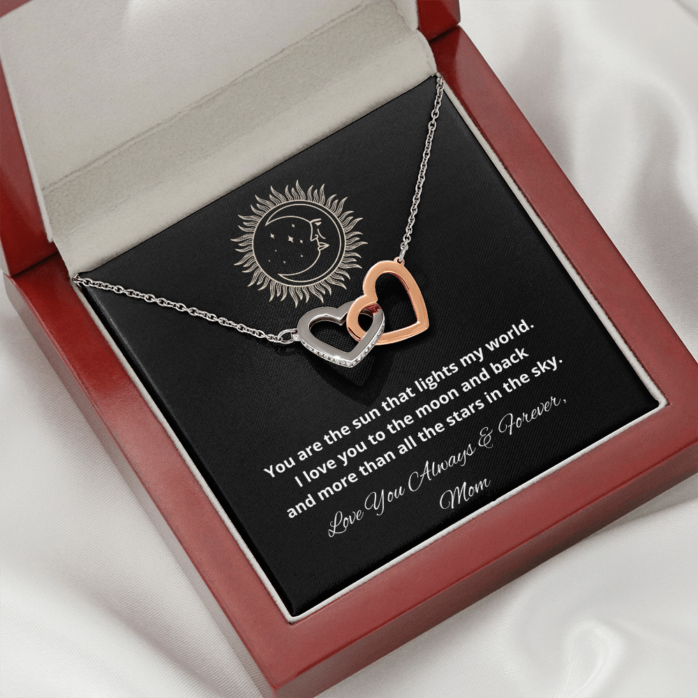 Daughter Interlocking Hearts Necklace, Holiday