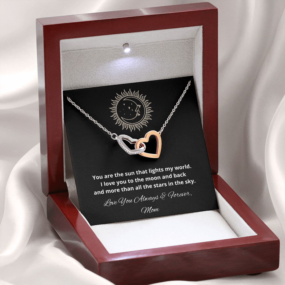 Daughter Interlocking Hearts Necklace, Holiday