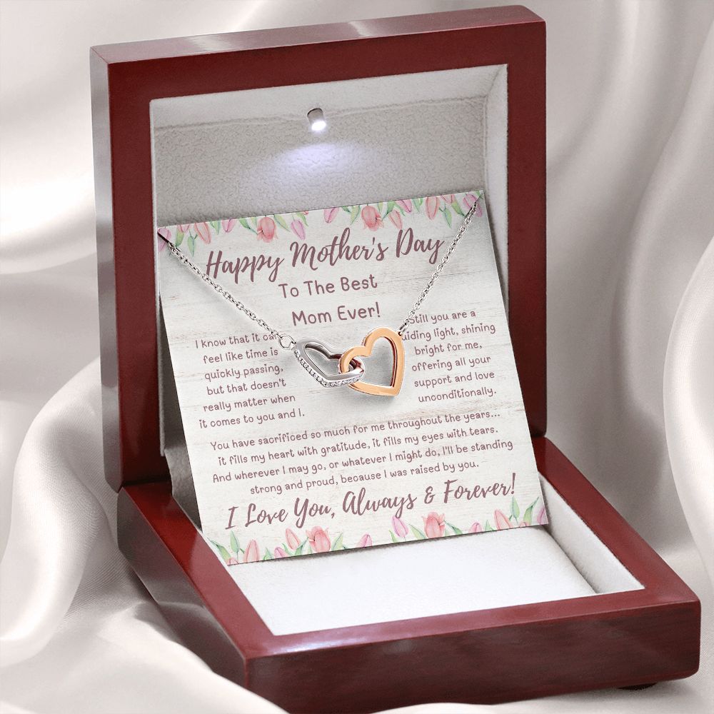 Mother Gift, Interlocking Hearts Necklace