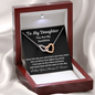 Daughter, You Are My Sunshine, Interlocking Hearts Necklace, Holiday
