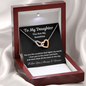 Daughter You Are My Sunshine Interlocking Hearts Necklace, Holiday