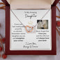 Daughter, Straighten Your Crown 2, Interlocking Hearts Necklace, Holiday