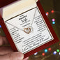 Wife, Never Forget That I Love You, Interlocking Hearts Necklace, Holiday, Valentine